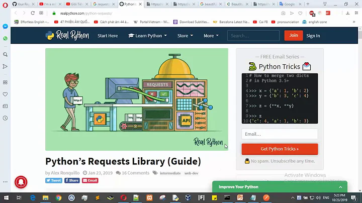Làm tool với python: Bài 4: Dùng thư viện requests
