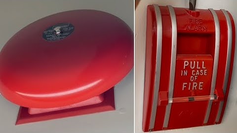 Fire alarm testing at a small elementary school