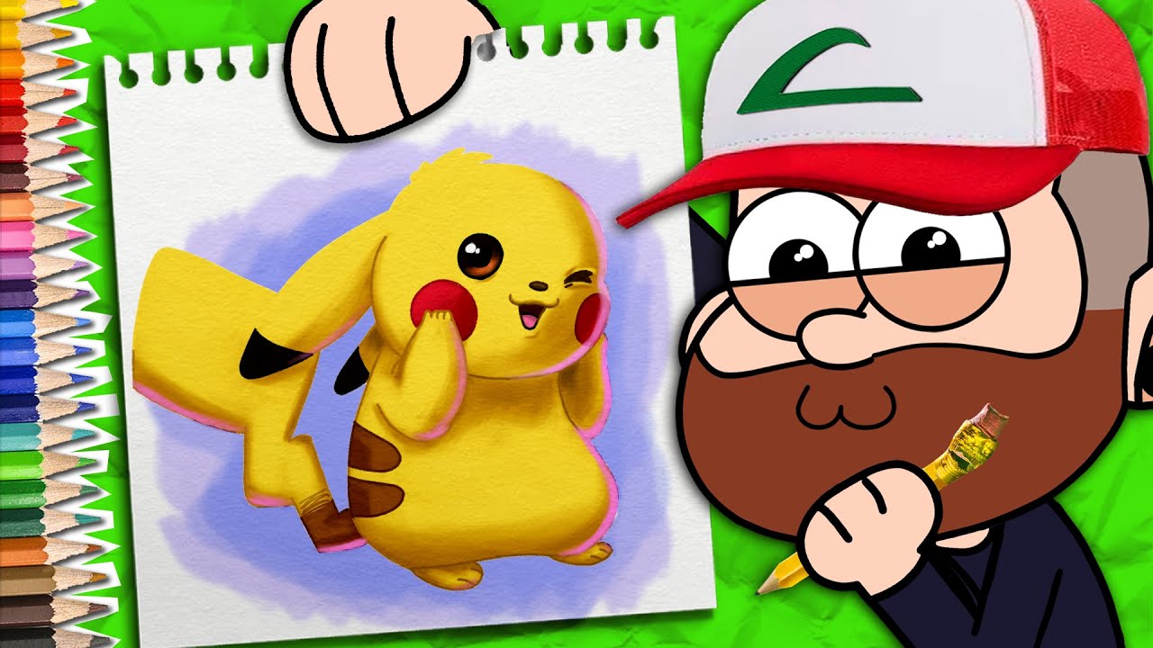 Projeto Desenhista - Eaii! 😜 Gosta do Pikachu? Haha Um passo a passo bem  legal para desenhar ele. 😆😆