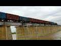 Wdg4 Goods Train Passing through kurnool tungabhandra bridge (Must watch)