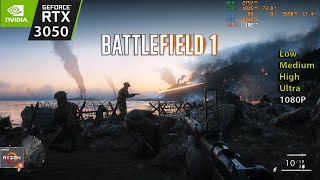 battlefield 1 on RTX 3050 laptop 75W   Ryzen 5 5600h : All Graphics Settings