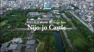 [Kyoto] World Heritage Site Nijojo Castle Seen from the Sky