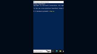 Shutdown Computer from PowerShell #shorts #powershell #powershellscripting