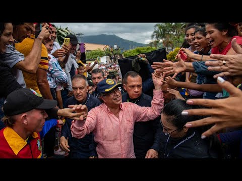 Presidente Petro al término del Consejo Seguridad Integral en el municipio El Tarra, Norte Santander