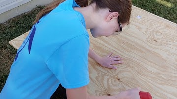 8th Grade Science Fair Project - Leaf Blower Hovercraft (Cutting the Deck for "Sandy 1")