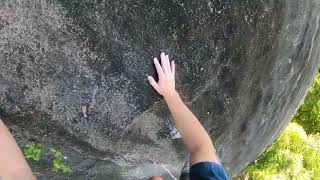 Block Route 5.7+ ~ Rock Climb Stone Mountain, NC