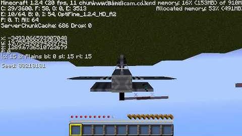 Flan Mods version 1.2 + WW2 Pack version 1.2 Bugs in plane