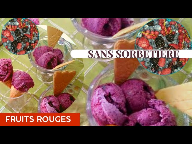 Glace aux fruits rouges 