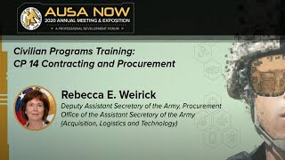 AUSA 2020 Civilian Programs Training: CP 14 Contracting and Procurement