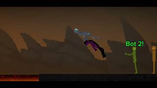 Bot 2 Kills Bot 1 By Throwing Him In Lava Melon Playground