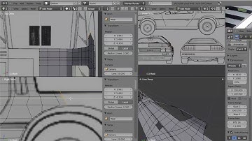 2 Modelling a Delorean in blender 2.50: rough modelling