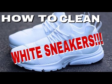 how to clean white nike presto