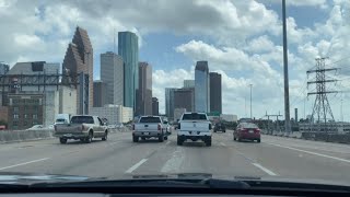 Driving from Cypresswood Dr., Spring, Texas to Broadway St., Pearland, Texas