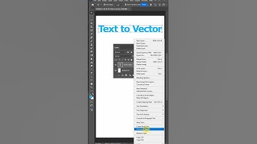 Photoshop how to convert Text to vector #photoshop #photoshoptutorial #cgian
