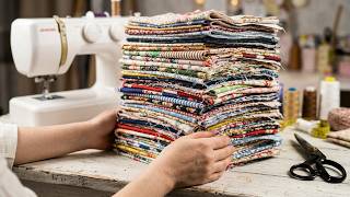 🎁 Look What You Can Sew With Scrap Fabric! Perfect Easy Gift Idea for Beginners