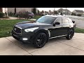 FX35 QX70S TSW AILERON 22” with custom front bumper cover