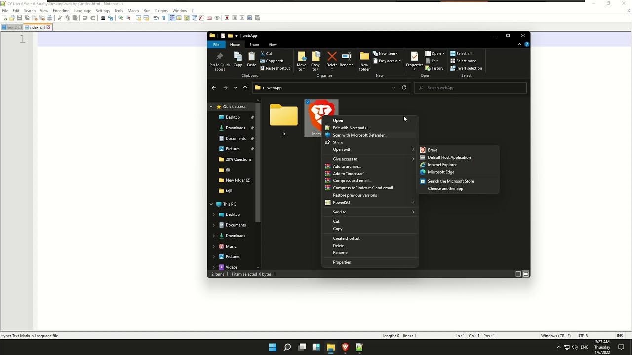 1 java script how to create project directory - YouTube