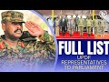 Full Bombo Results UPDF Delegates Elect 10 New Military MPs
