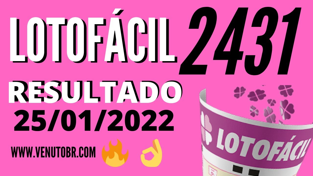 🍀 Resultado Lotofácil 2431