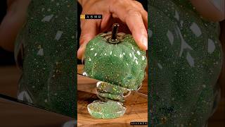 ASMR 8K: Frost Custard Apple Slicing🍈✨ #asmr #satisfyingvideo #oddlysatisfying #reelsviral #relaxing