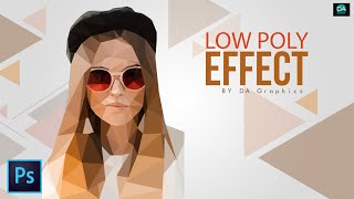 Low Poly Effect Portrait Photoshop Tutorial | Low Poly Vector Art