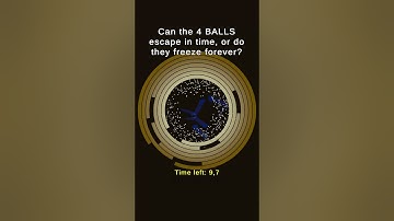 Do the balls escape in time?  Lets find out!#satisfying #asmr #game #digitalart #viral #shorts