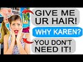 r/EntitledPeople Karen Demands I Donate my Hair, I Refuse to!