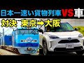 【東京➡︎大阪】日本一速い貨物列車vs車　速いのはどっち？　最強列車スーパーレールカーゴと対決！