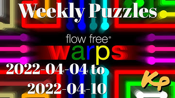 Flow Free Warps - Weekly Puzzles - Plaza Challenge - 2022-04-04 to 10 - April 4th to 10th 2022