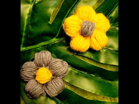 ყვავილის ქსოვა კარდიგანისთვის / ყაისნაღით ქსოვა / ქსოვის  სწავლა