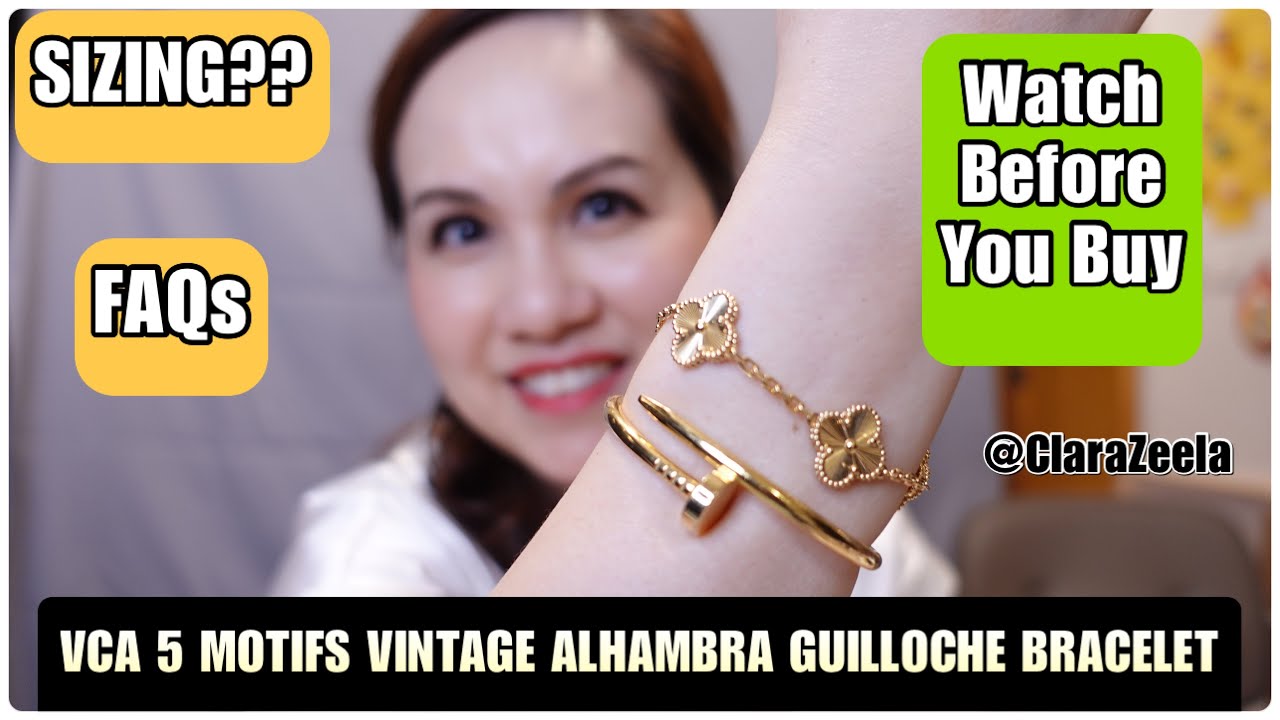 Vca clover bracelet s925 female pure silver streak-cut 18-karat gold |  Shopee Philippines
