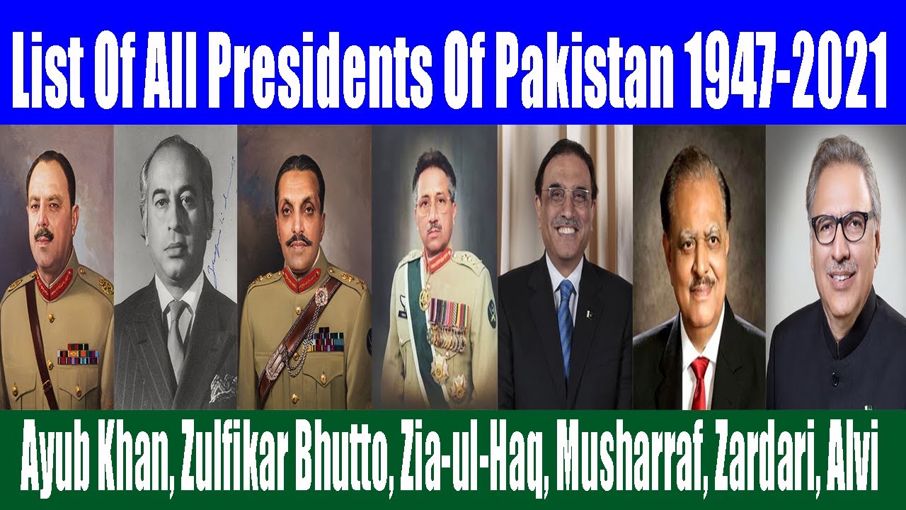 List Of All Presidents Of Pakistan From 1947 To 2024 – OITV