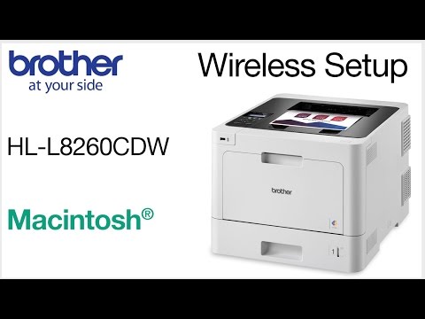 Setup on wireless network - HLL8260CDW - Macintosh® Version