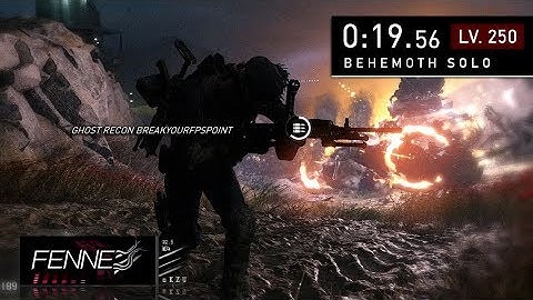 lv. 250 Behemoth solo kill, under 20s | Ghost Recon Breakpoint
