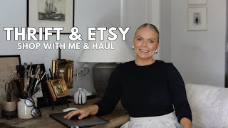 ANTIQUE/THRIFT & ETSY SHOP WITH ME & HAUL | Creating a unique home.