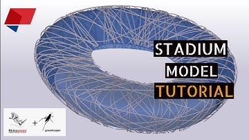 Stadium Model Tutorial Made Stadium With help of #Rhino #Grasshopper #Tekla #autocad #stadium #3d