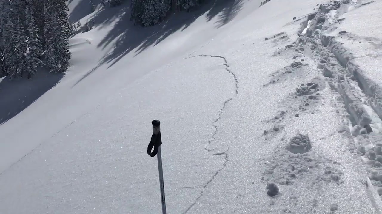 2 22 12 Uinta Chalk Creek Remote Triggered Avalanche - YouTube