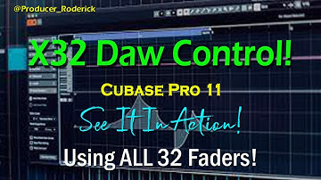 Behringer X32 DAW Control Template In Use