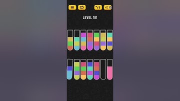 Water Sort Puzzle Level 181 Walkthrough Solution Android/iOS 💦