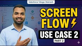 How to Build Screen Flow in Salesforce? | Use Case Demo | Part 2 | Telugu
