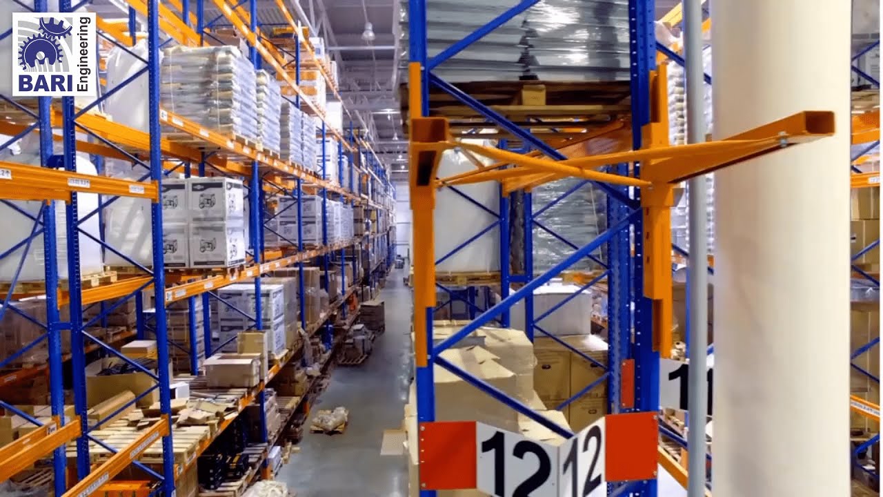 Finish Good Double Deep Racking - YouTube