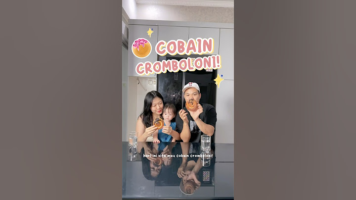 yuka-chan cobain cromboloni viral! #yuka #baby #family #viral #cromboloni #viralfood #minivlog #vlog