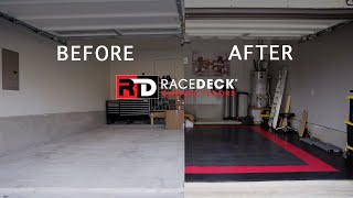 New Garage + Racedeck CircleTrac Flooring Install