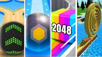 Going Balls vs Action Balls vs Jelly Run 2048 vs Spiral Roll #90 I All level gameplay Android, IOS