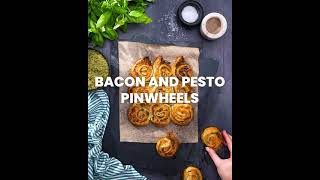 Bacon &amp; Pesto Pinwheels Recipe