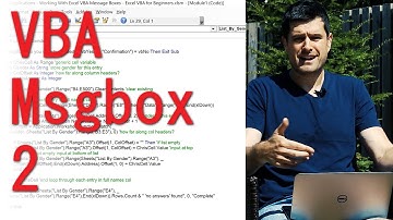 Excel VBA Message Boxes 2 - Yes / No Message Box for Confirmation