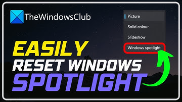 How to reset Windows Spotlight in Windows 11/10