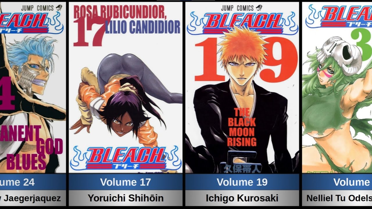 ALL MANGA VOLUME COVERS IN BLEACH