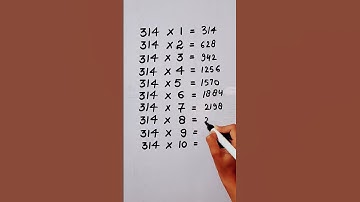 Write the Table of 314 in 17 second only..#maths #mathshack #mathstricks ‎@study_care0 