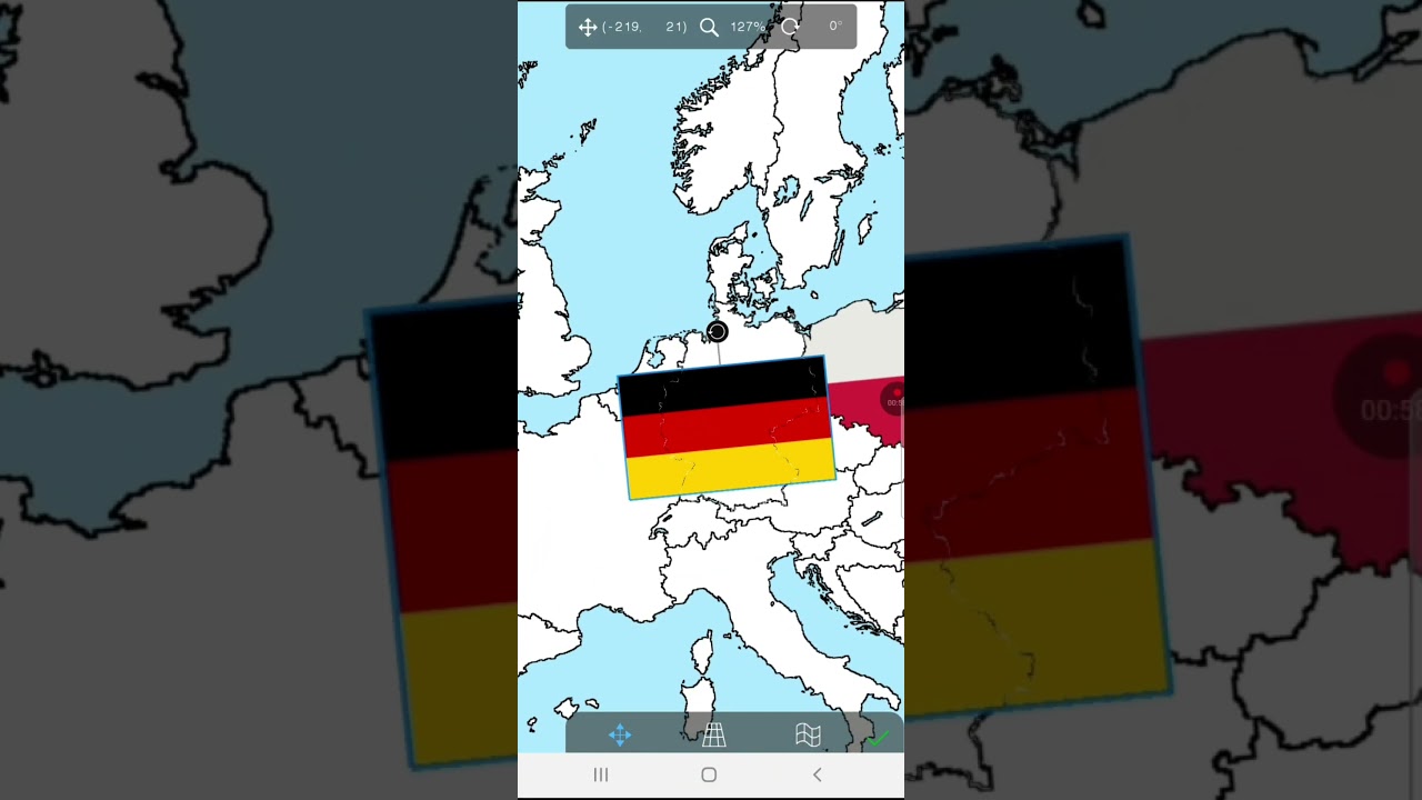 I made a europe flag map for every day. Day 2. #map #flag #country #shorts #deuchland #germany